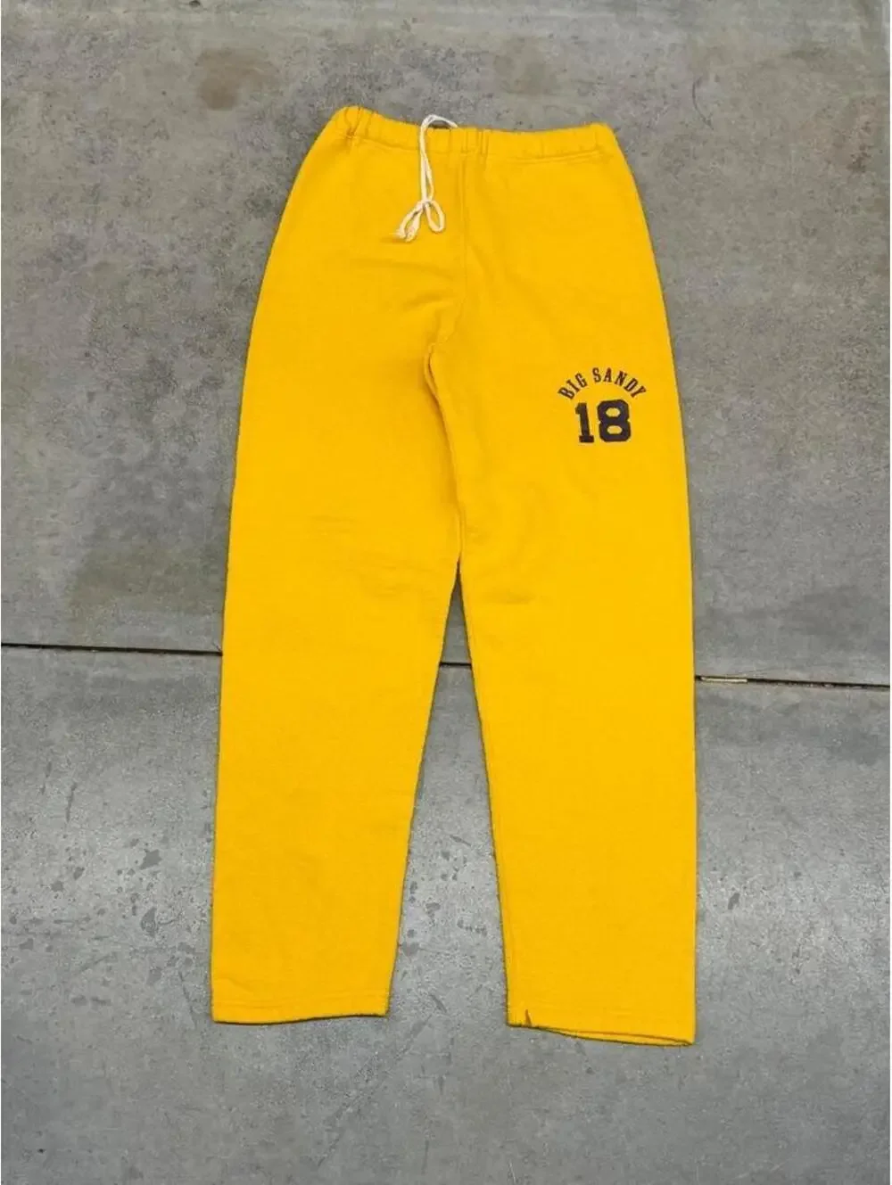 vintage russell athletics made in usa yellow sweatpants size small